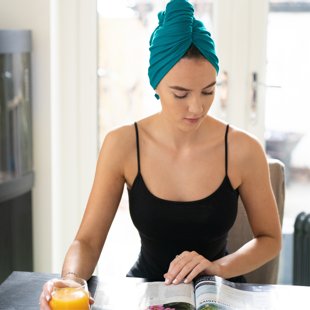 Organic Hair Towel – Bright Colours