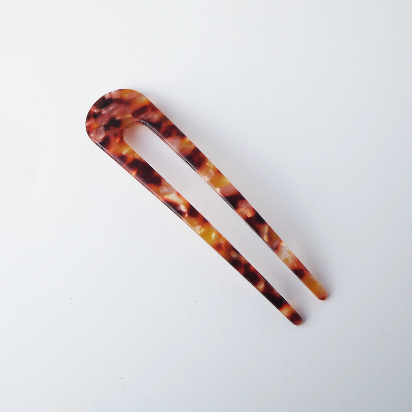 Cellulose acetate French hair pin in Tortoiseshell - Anna Butler