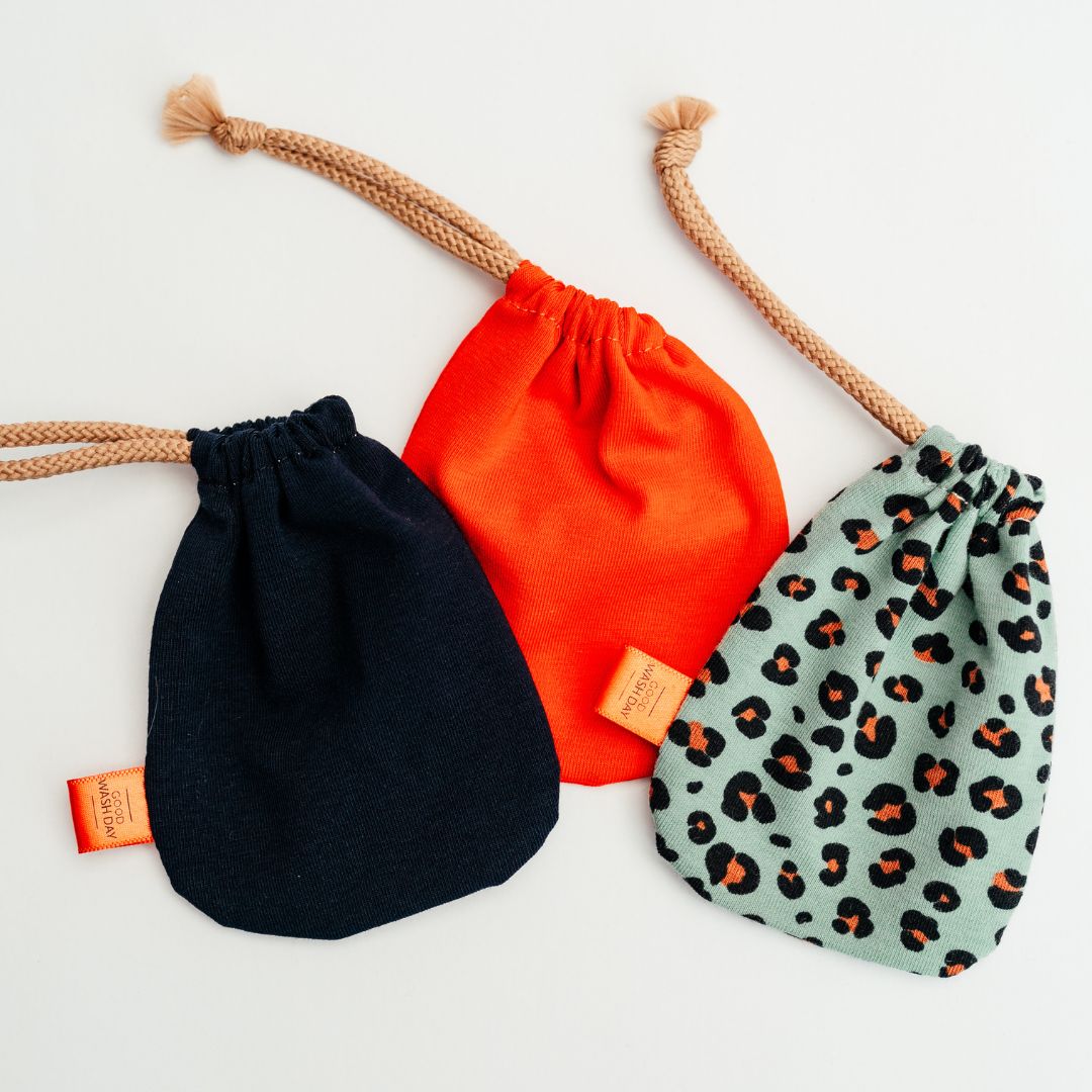 Small organic cotton drawstring bags – Good Wash day