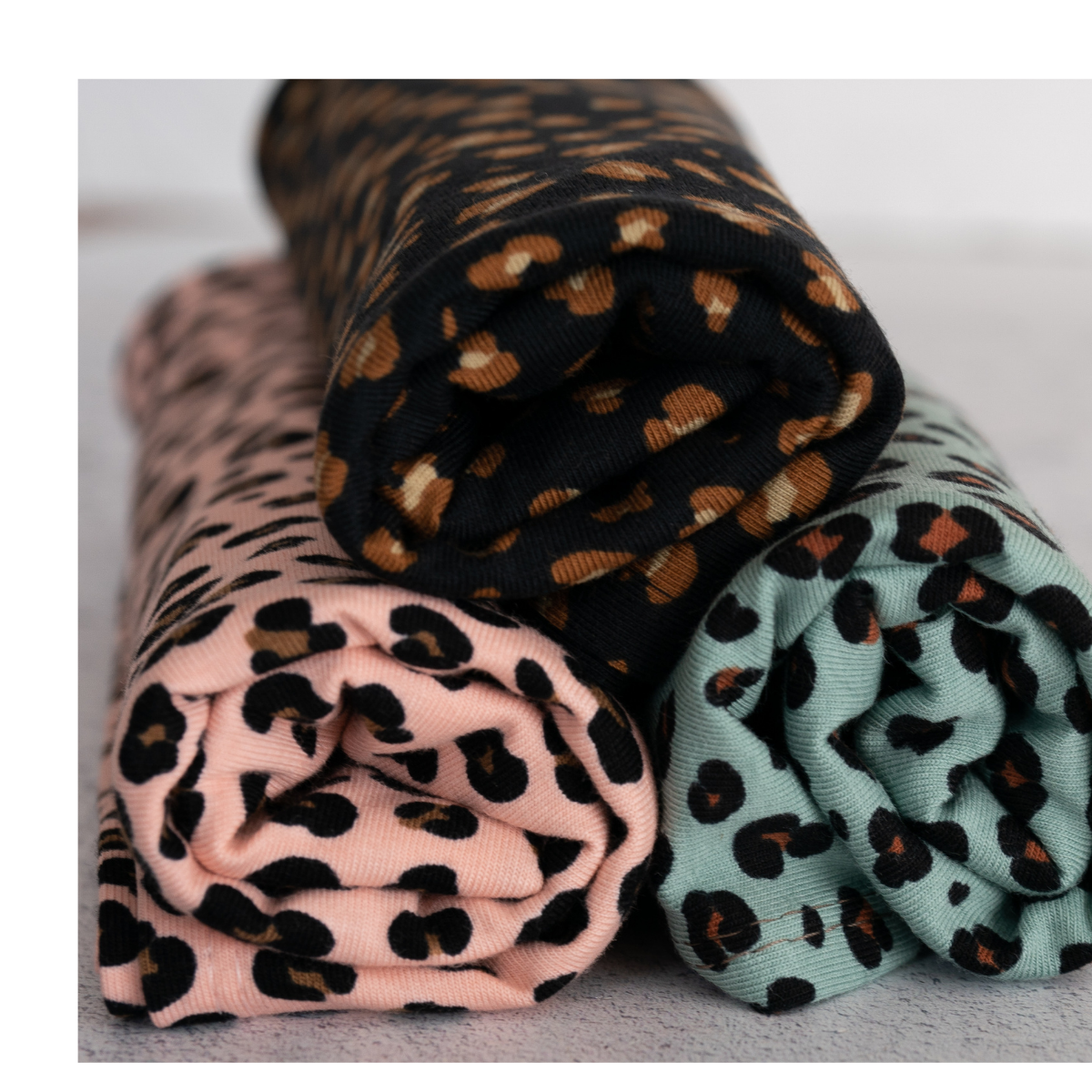 Organic Jersey Cotton Hair Towel – Leopard Print